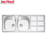 سینک پرنیان استیل Ps 1224 توکار